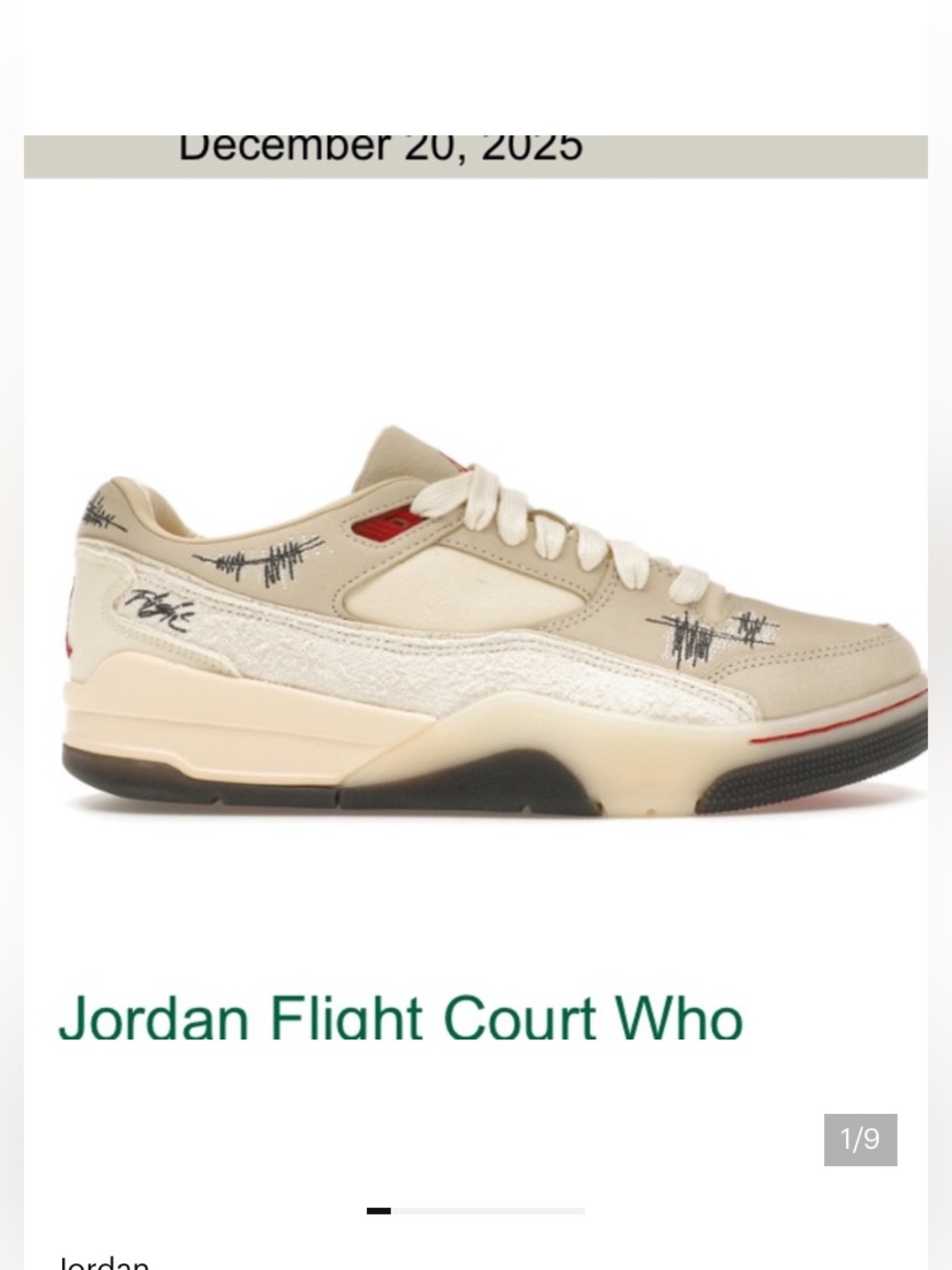 New Jordan Flight Court Who Decides War Coconut Milk Mens Size 11